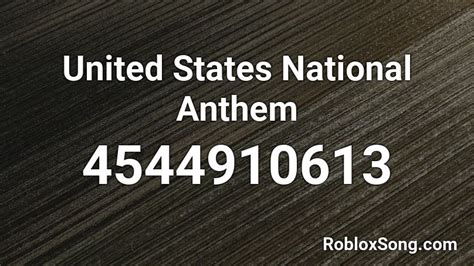 just click download button below. . Us national anthem instrumental roblox id